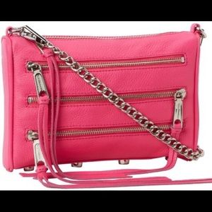 Rebecca Minkoff Mini 5-Zip Pink Crossbody NWT